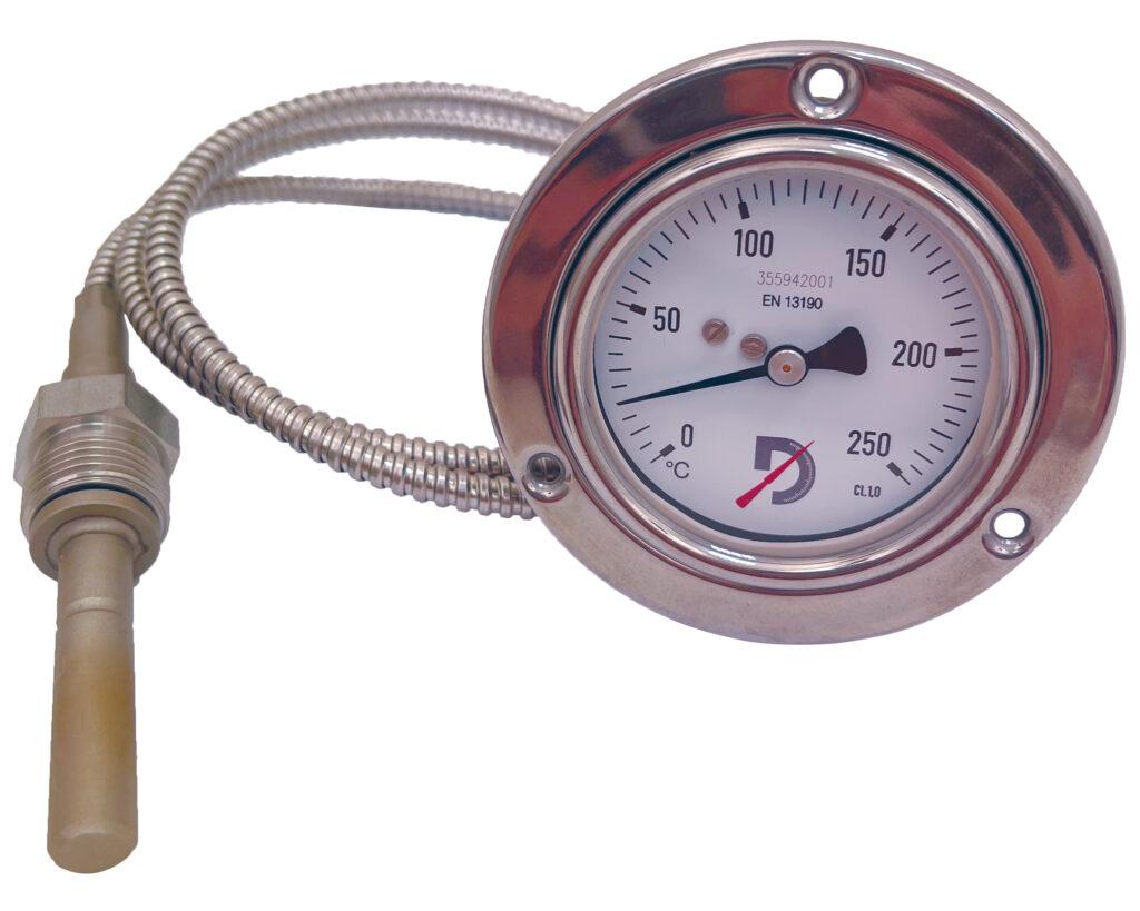 Thermomètre à dilatation de gaz